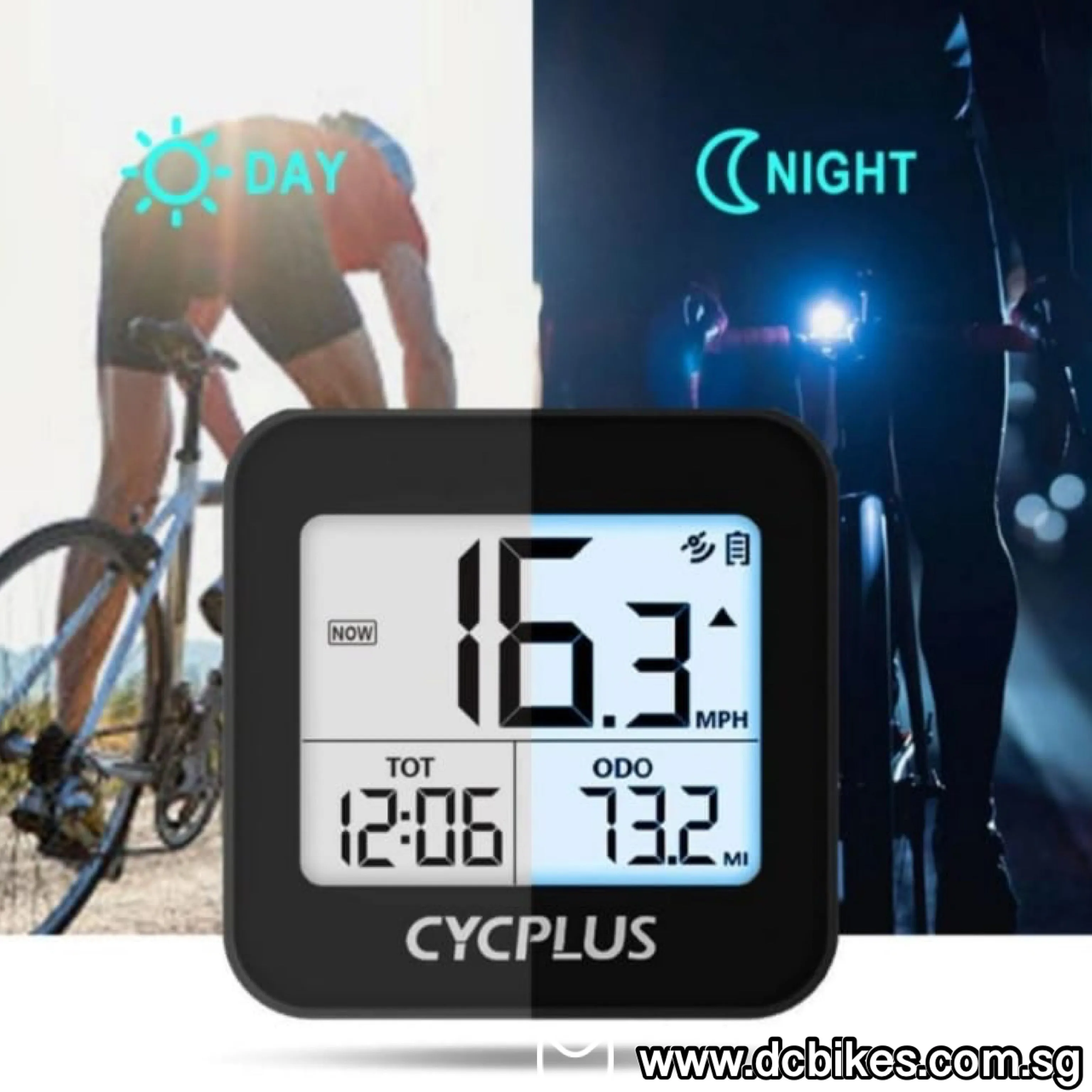 Cycplus Wireless GPS Bicycle Computer Stopwatch Cycling Odometer Speedometer 