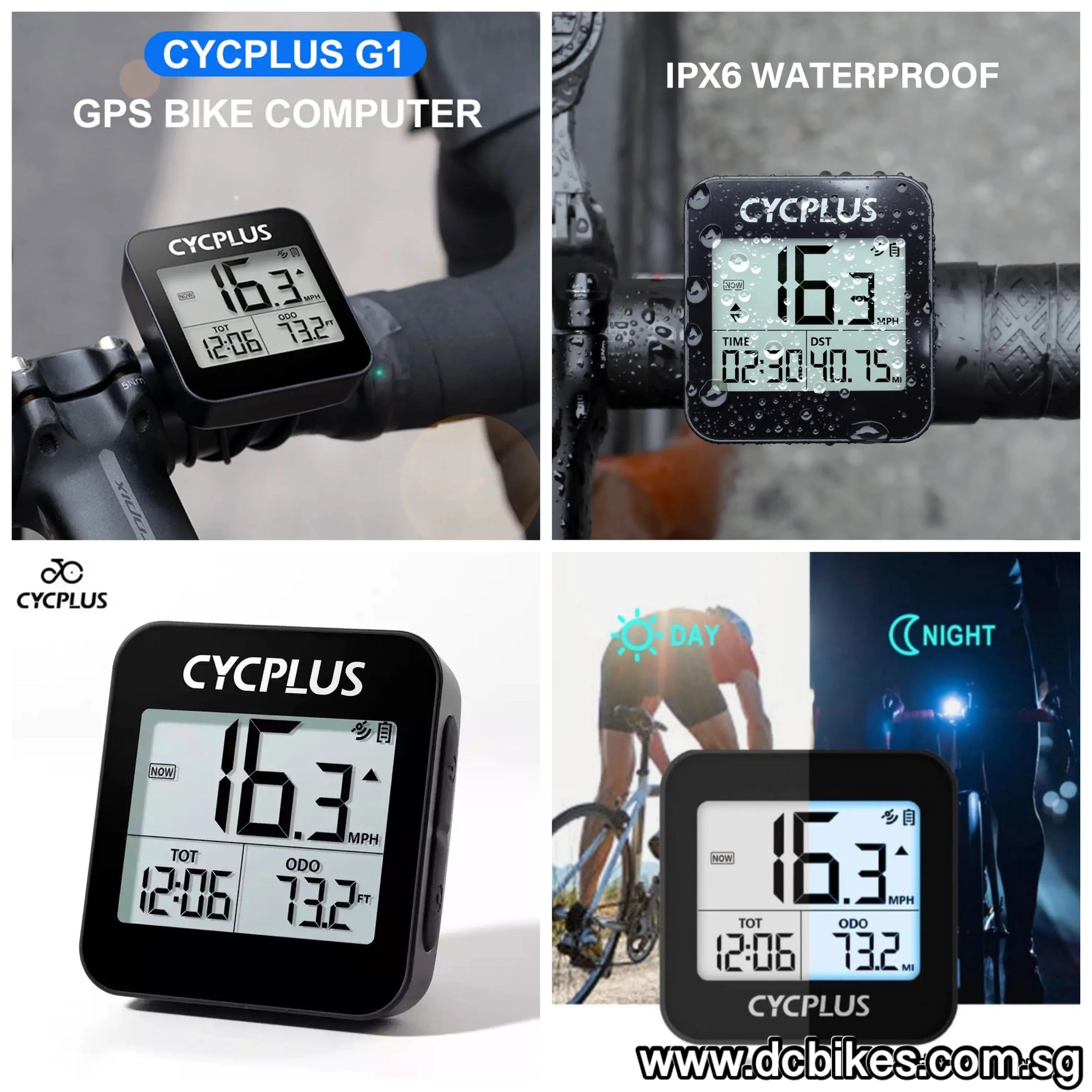 Cycplus Wireless GPS Bicycle Computer Stopwatch Cycling Odometer Speedometer 
