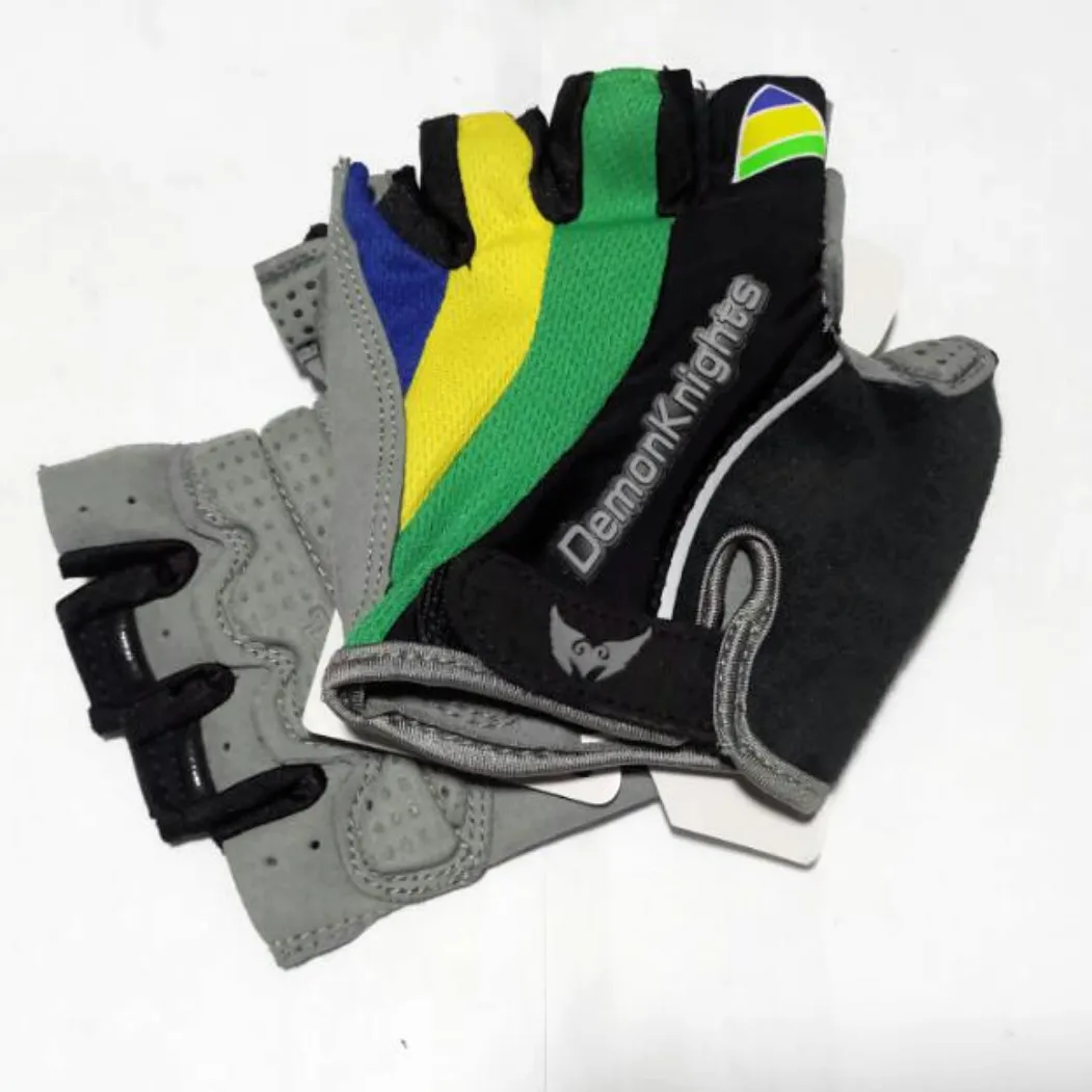 Demon Knight Half Finger MTB Road Bicycle Protective Gel Gloves