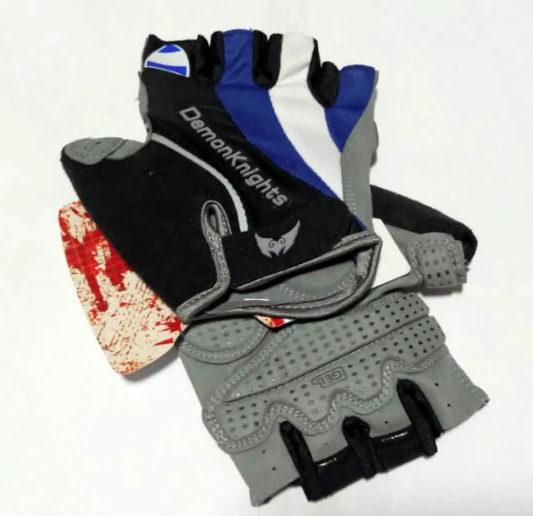 Demon Knight Half Finger MTB Road Bicycle Protective Gel Gloves
