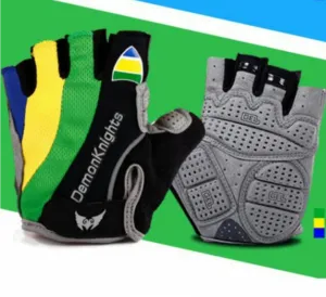 Demon Knight Half Finger MTB Road Bicycle Protective Gel Gloves