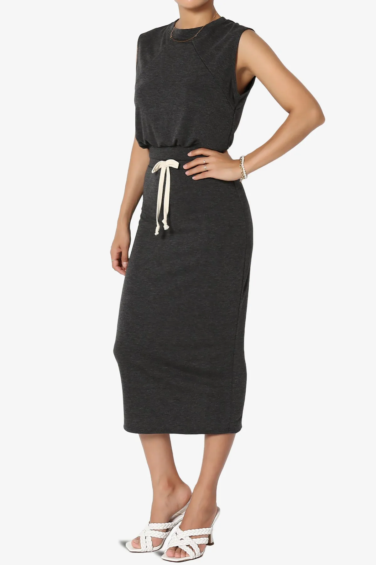 Discreet Crop Tank Top & Midi Skirt SET PLUS