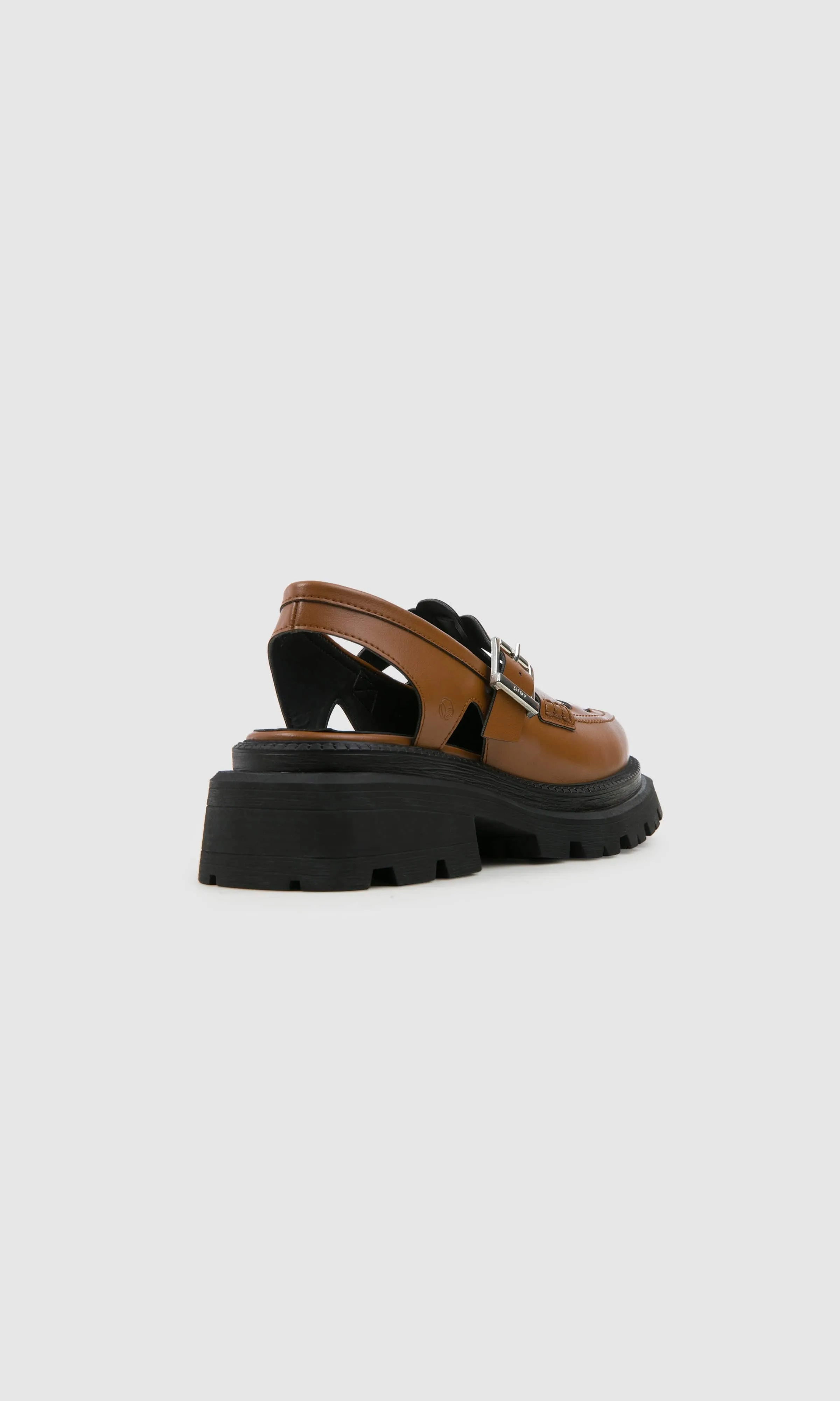 Dorothy Apple Leather Vegan Platform Shoes | Ginger