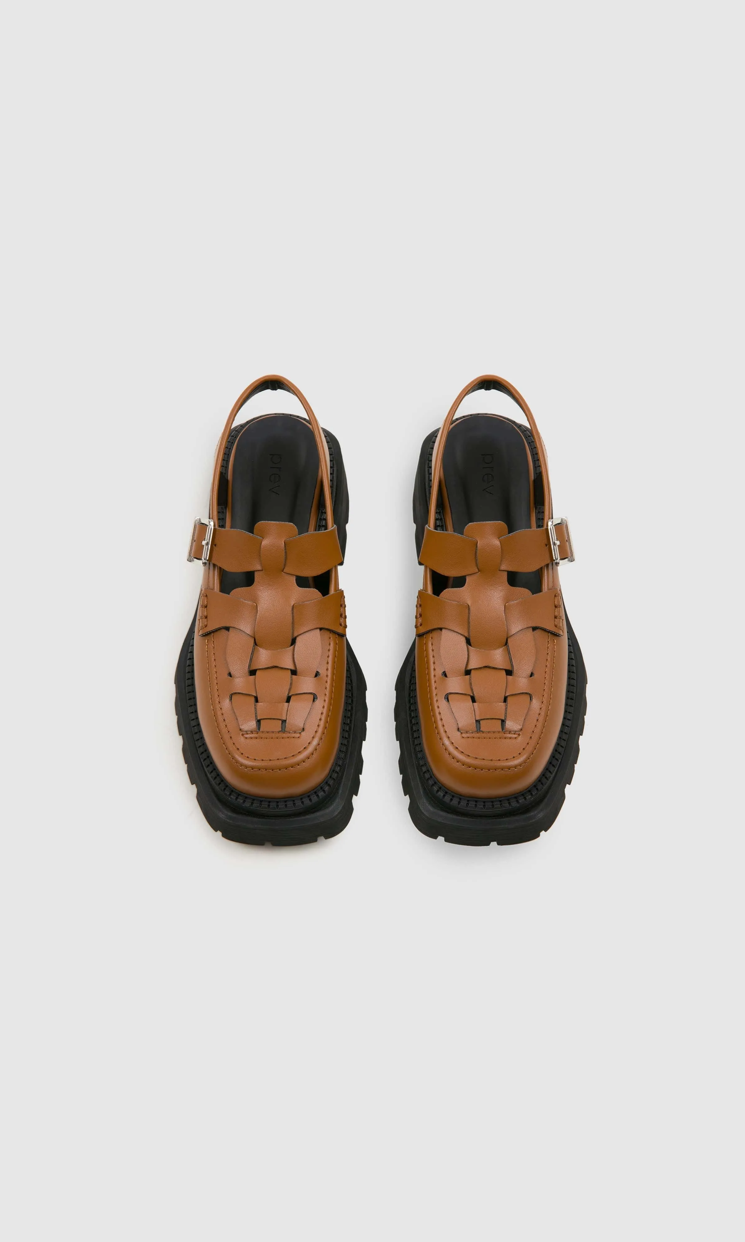Dorothy Apple Leather Vegan Platform Shoes | Ginger