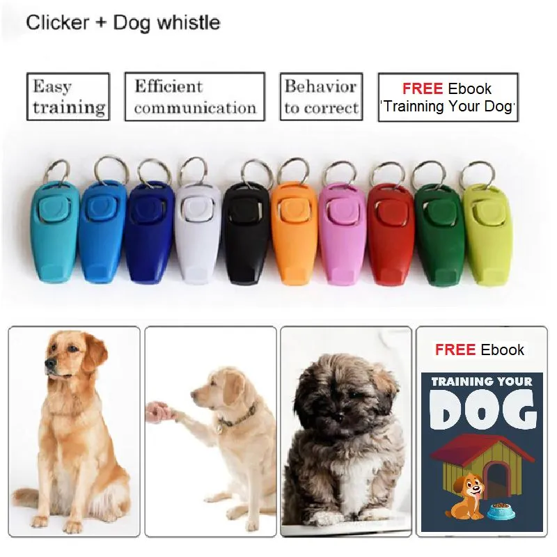 Easy Dog Training Clicker And Whistle.