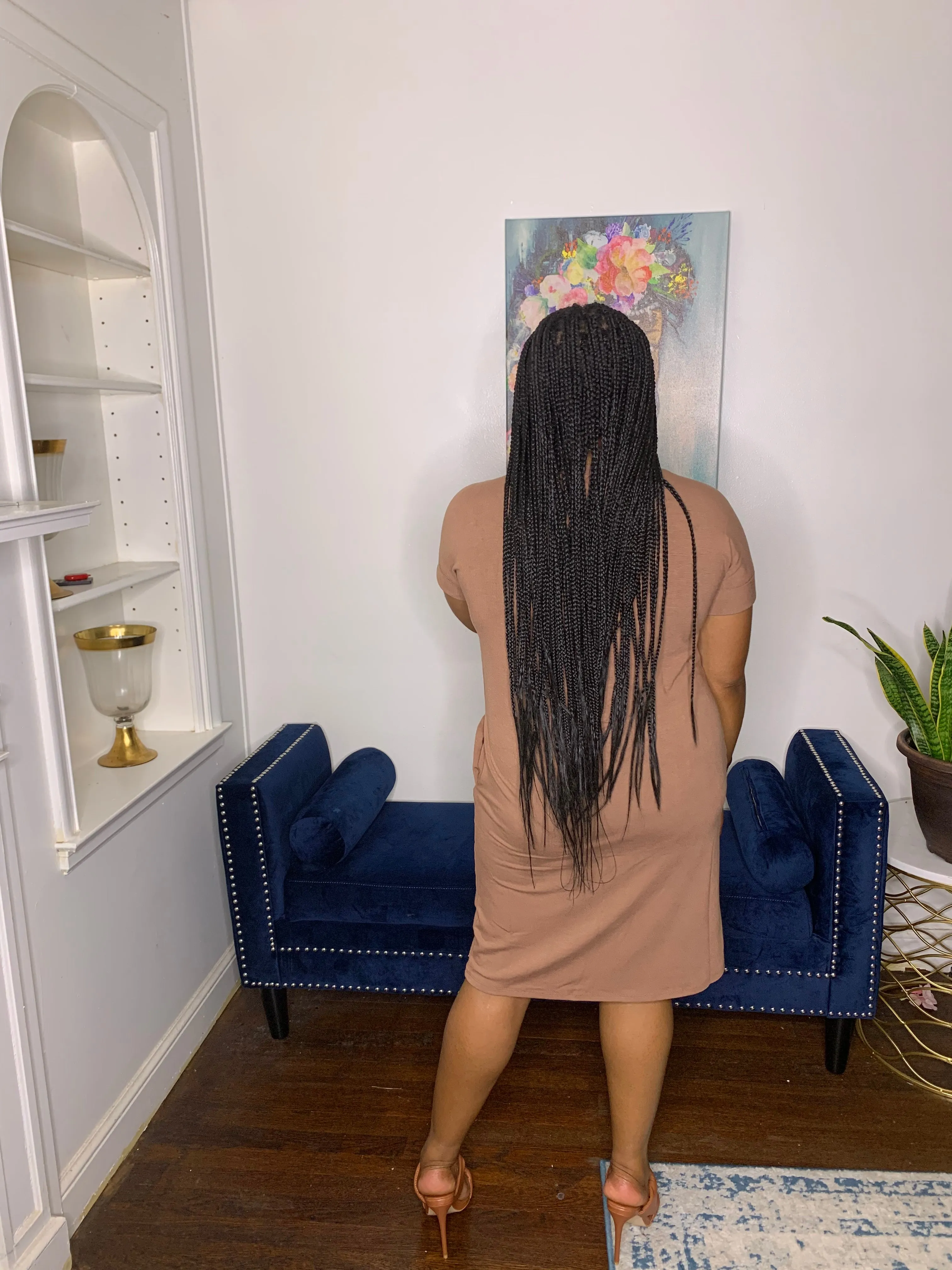 Essential T-shirt Dress- Coffee