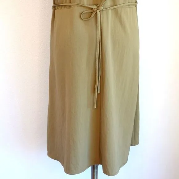 Everlane The Japanese GoWeave Notch Shirtdress Green Size 0 NWT