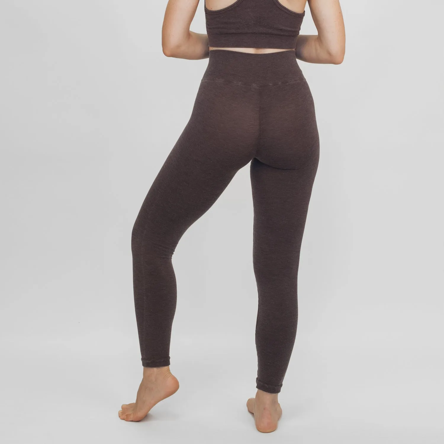 EVOKO CANDELA<br>Leggins vita bassa<br><i>brown</i>