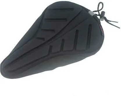 FABSPORTS Microfiber Gel Bike Seat Cover Premium Bicycle Saddle Pad, Extra Gel Cushion, Fits Narrow/Slim Seats (11x7.5 inch, black)