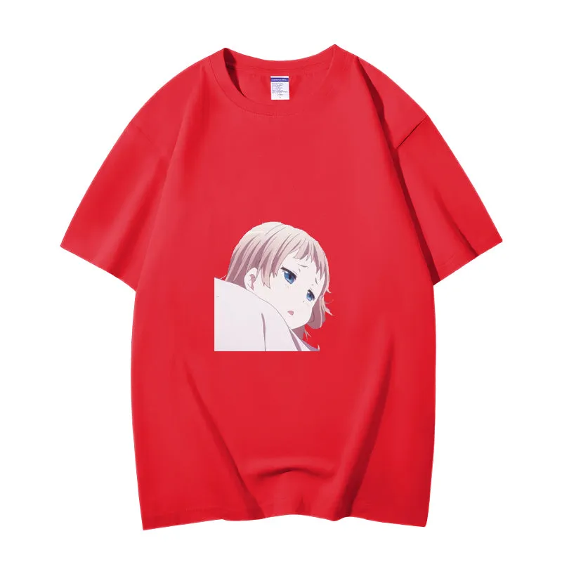 Fashion Anime Chuunibyou demo koi ga shitai Dekomori Sanae 230g GSM Hipster Style Oversized Cotton T-shirt