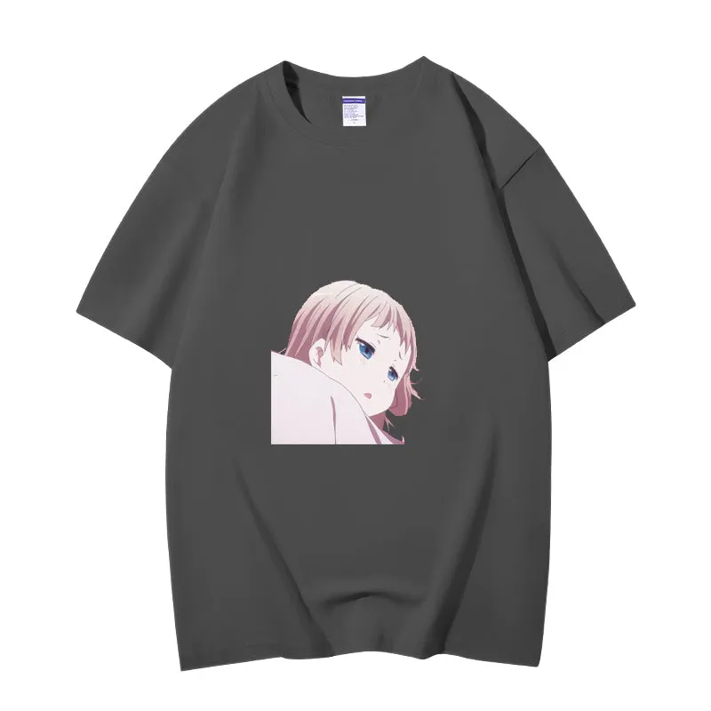 Fashion Anime Chuunibyou demo koi ga shitai Dekomori Sanae 230g GSM Hipster Style Oversized Cotton T-shirt