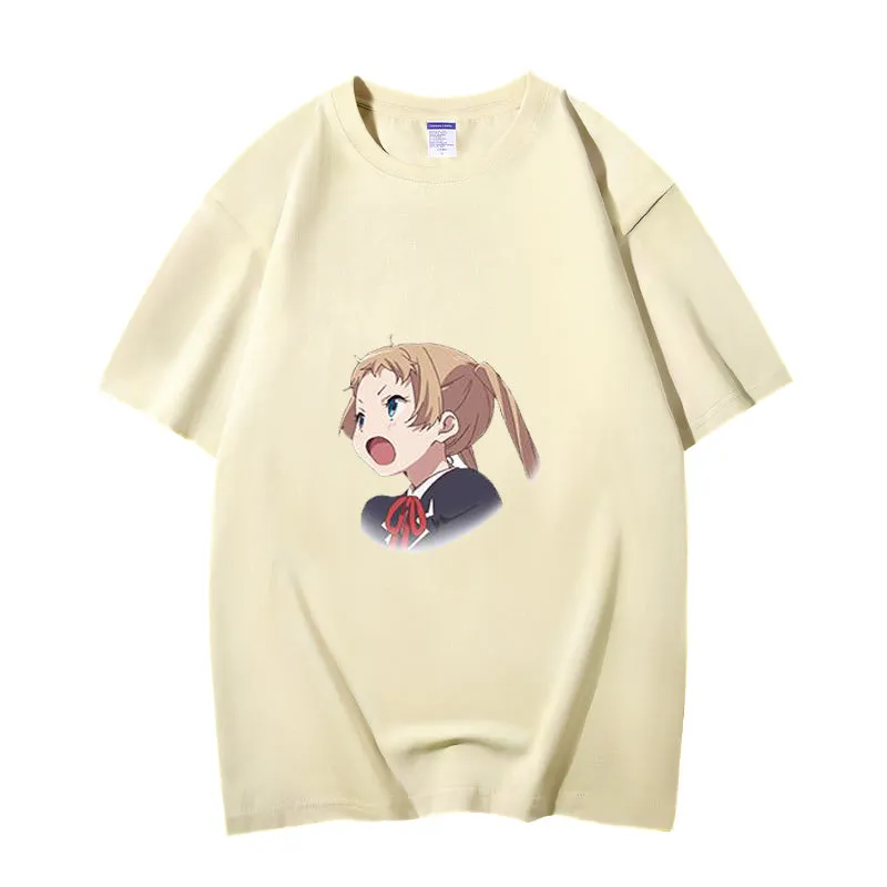 Fashion Anime Chuunibyou demo koi ga shitai Dekomori Sanae 230g GSM Hipster Style Oversized Cotton T-shirt