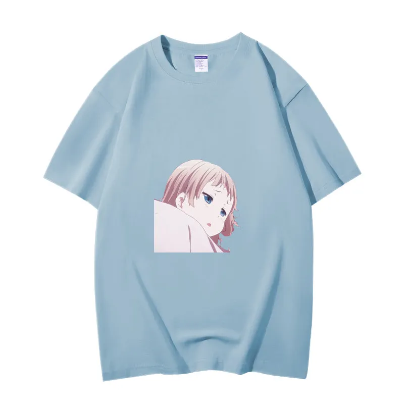 Fashion Anime Chuunibyou demo koi ga shitai Dekomori Sanae 230g GSM Hipster Style Oversized Cotton T-shirt