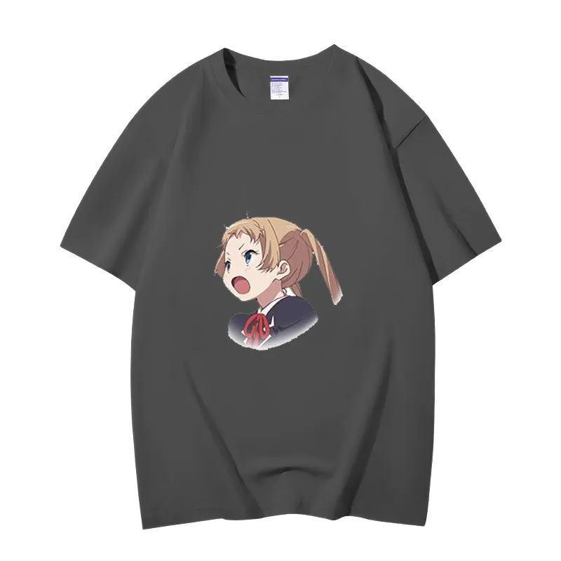 Fashion Anime Chuunibyou demo koi ga shitai Dekomori Sanae 230g GSM Hipster Style Oversized Cotton T-shirt