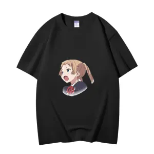 Fashion Anime Chuunibyou demo koi ga shitai Dekomori Sanae 230g GSM Hipster Style Oversized Cotton T-shirt