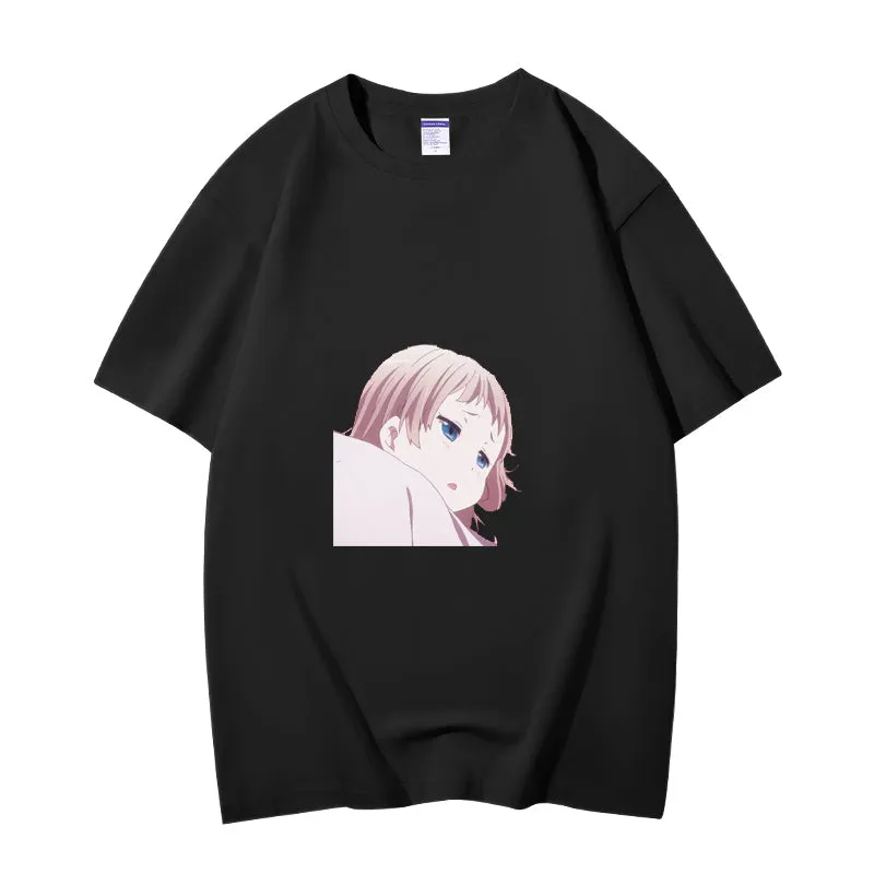 Fashion Anime Chuunibyou demo koi ga shitai Dekomori Sanae 230g GSM Hipster Style Oversized Cotton T-shirt