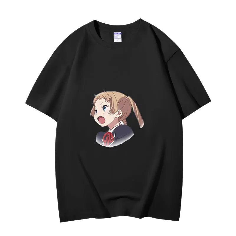 Fashion Anime Chuunibyou demo koi ga shitai Dekomori Sanae 230g GSM Hipster Style Oversized Cotton T-shirt