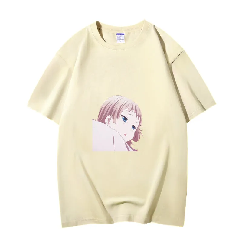 Fashion Anime Chuunibyou demo koi ga shitai Dekomori Sanae 230g GSM Hipster Style Oversized Cotton T-shirt