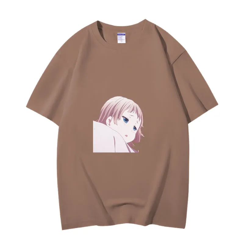 Fashion Anime Chuunibyou demo koi ga shitai Dekomori Sanae 230g GSM Hipster Style Oversized Cotton T-shirt
