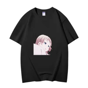 Fashion Anime Chuunibyou demo koi ga shitai Dekomori Sanae 230g GSM Hipster Style Oversized Cotton T-shirt