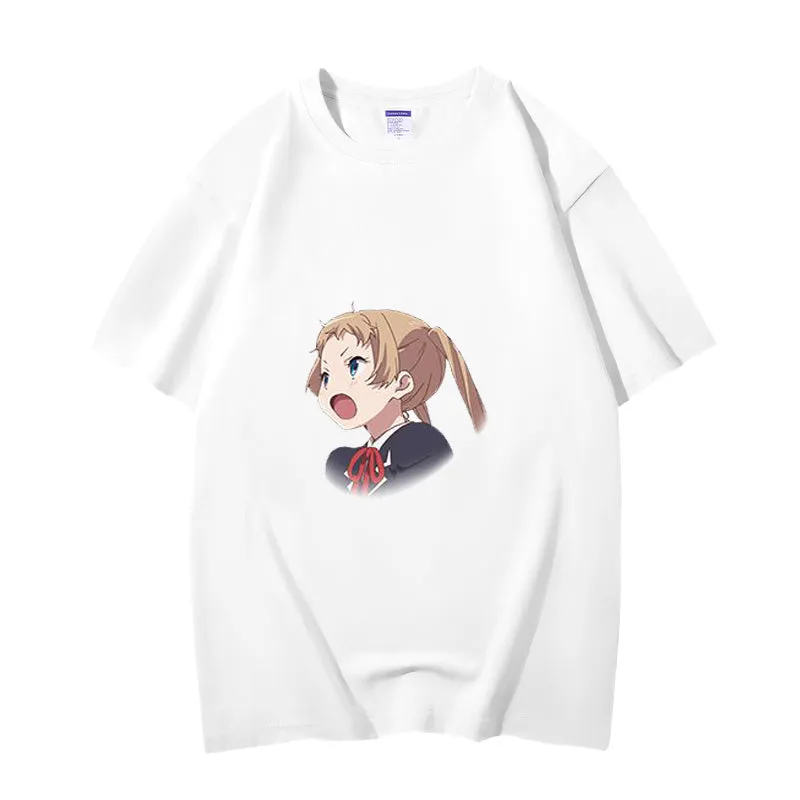 Fashion Anime Chuunibyou demo koi ga shitai Dekomori Sanae 230g GSM Hipster Style Oversized Cotton T-shirt