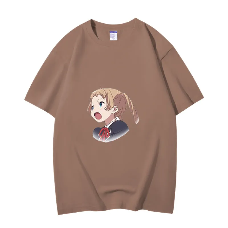 Fashion Anime Chuunibyou demo koi ga shitai Dekomori Sanae 230g GSM Hipster Style Oversized Cotton T-shirt