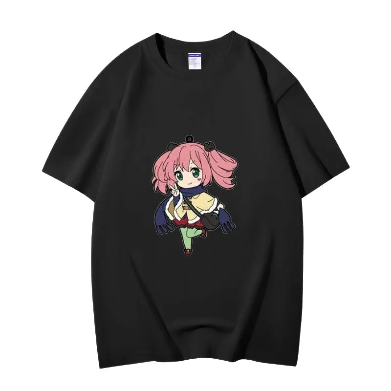 Fashion Anime Chuunibyou demo koi ga shitai Shichimiya Satone 230g GSM Hipster Style Oversized Cotton T-shirt