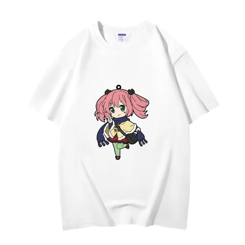 Fashion Anime Chuunibyou demo koi ga shitai Shichimiya Satone 230g GSM Hipster Style Oversized Cotton T-shirt