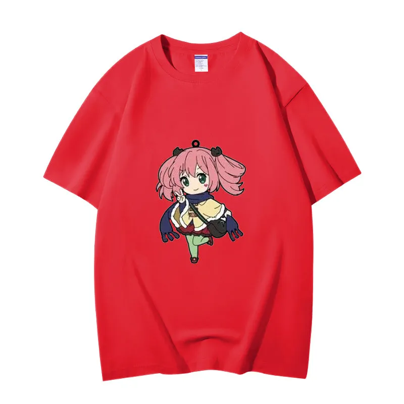 Fashion Anime Chuunibyou demo koi ga shitai Shichimiya Satone 230g GSM Hipster Style Oversized Cotton T-shirt