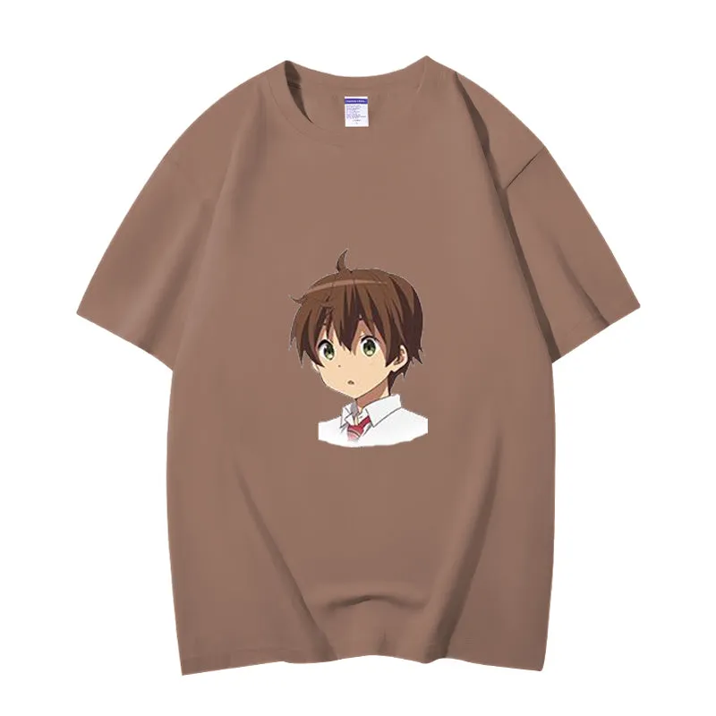 Fashion Anime Chuunibyou demo koi ga shitai Togashi Yuuta 230g GSM Hipster Style Oversized Cotton T-shirt