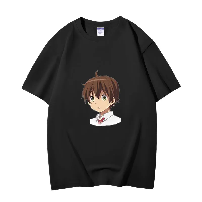 Fashion Anime Chuunibyou demo koi ga shitai Togashi Yuuta 230g GSM Hipster Style Oversized Cotton T-shirt