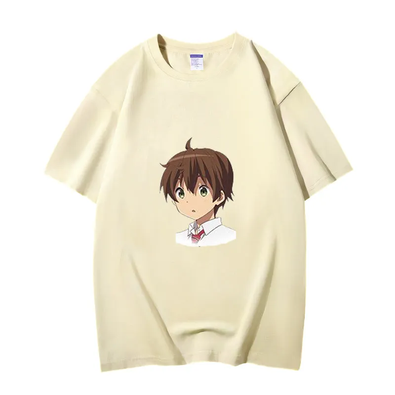 Fashion Anime Chuunibyou demo koi ga shitai Togashi Yuuta 230g GSM Hipster Style Oversized Cotton T-shirt