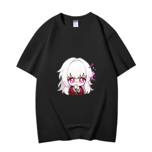 Fashion Anime Honkai: Star Rail Clara 230g GSM Hipster Style Oversized Cotton T-shirt