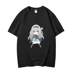 Fashion Anime Honkai: Star Rail Firefly 230g GSM Hipster Style Oversized Cotton T-shirt
