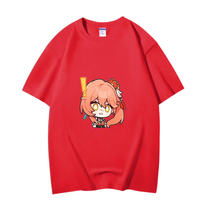 Fashion Anime Honkai Star Rail Guinaifen 230g GSM Hipster Style Oversized Cotton T-shirt