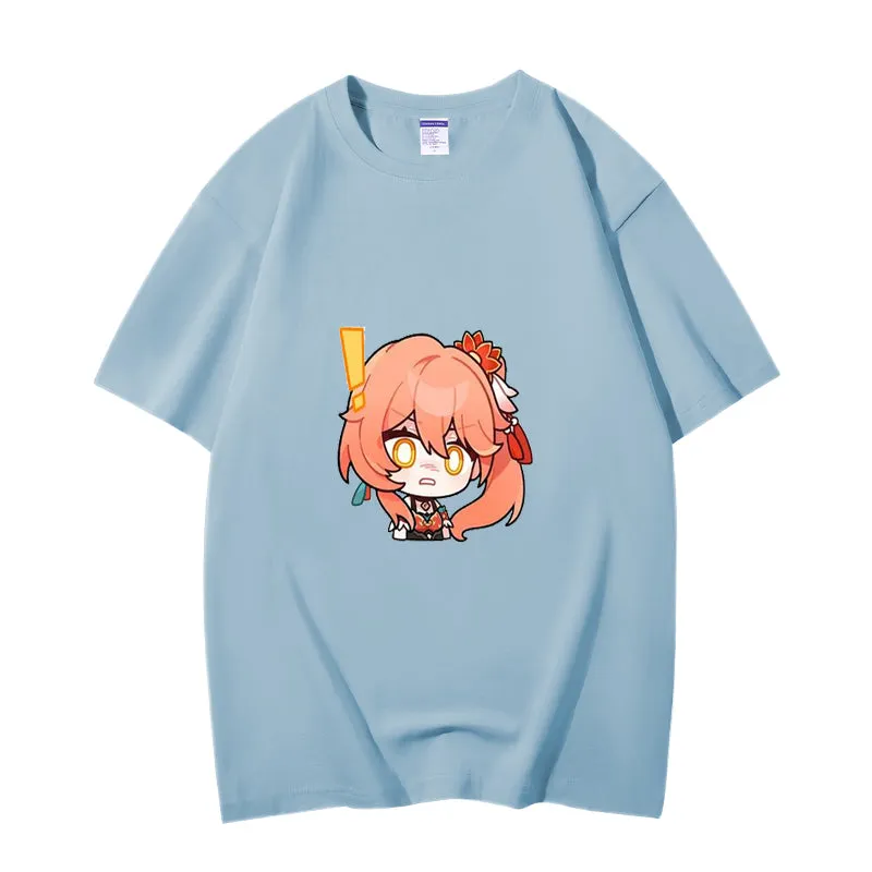 Fashion Anime Honkai Star Rail Guinaifen 230g GSM Hipster Style Oversized Cotton T-shirt