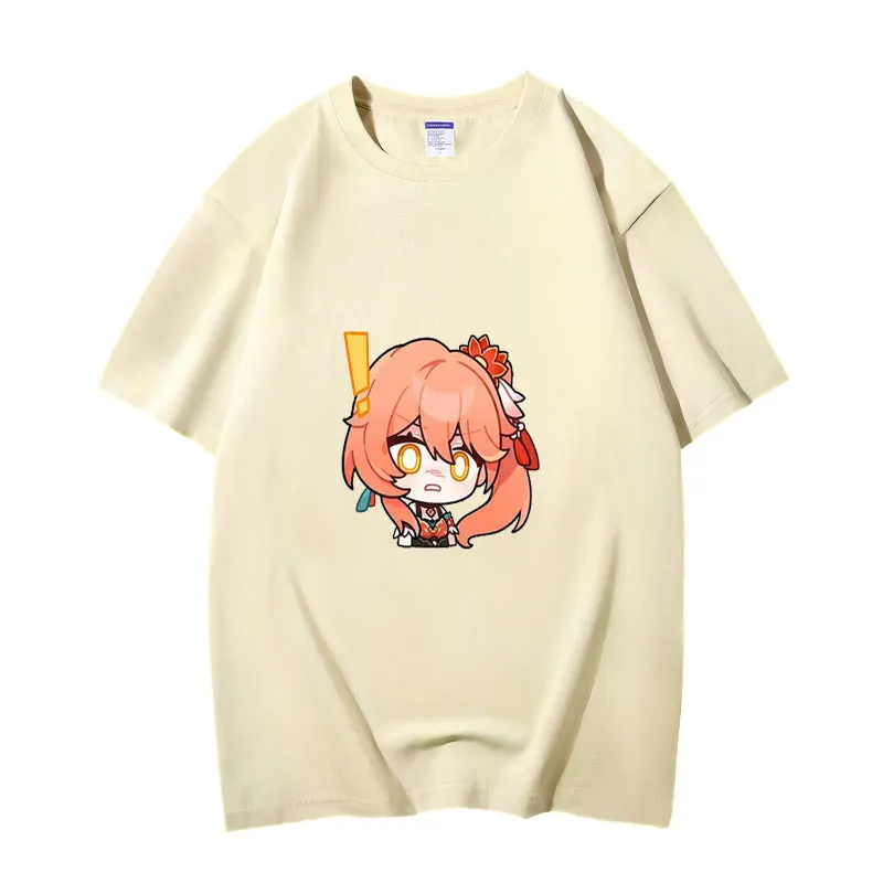 Fashion Anime Honkai Star Rail Guinaifen 230g GSM Hipster Style Oversized Cotton T-shirt
