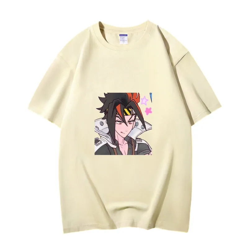 Fashion Anime Zenless Zone Zero Anton Ivanov 230g GSM Hipster Style Oversized Cotton T-shirt