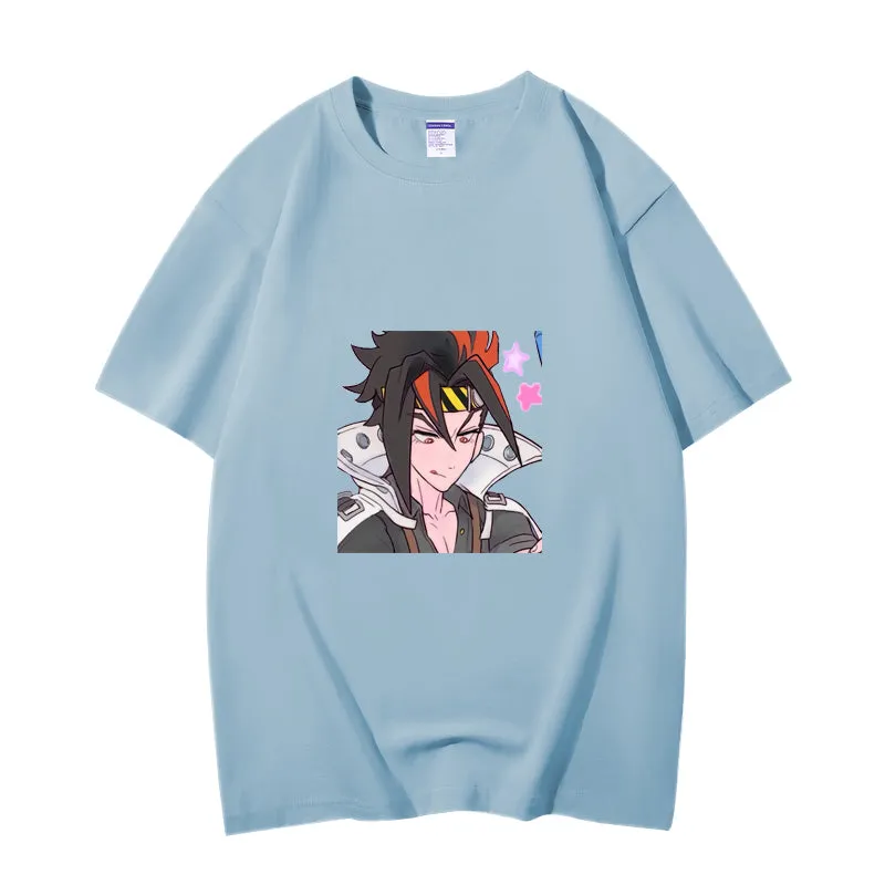 Fashion Anime Zenless Zone Zero Anton Ivanov 230g GSM Hipster Style Oversized Cotton T-shirt