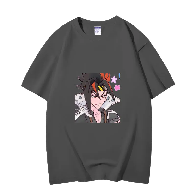 Fashion Anime Zenless Zone Zero Anton Ivanov 230g GSM Hipster Style Oversized Cotton T-shirt