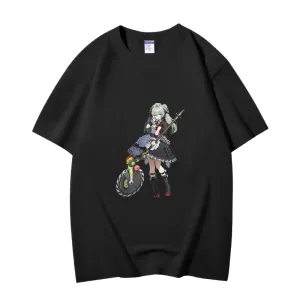 Fashion Anime Zenless Zone Zero Corin Wickes 230g GSM Hipster Style Oversized Cotton T-shirt