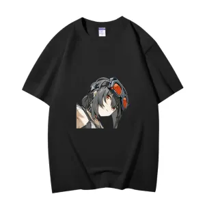 Fashion Anime Zenless Zone Zero Grace Howard 230g GSM Hipster Style Oversized Cotton T-shirt