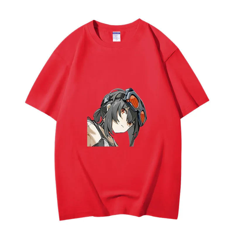 Fashion Anime Zenless Zone Zero Grace Howard 230g GSM Hipster Style Oversized Cotton T-shirt