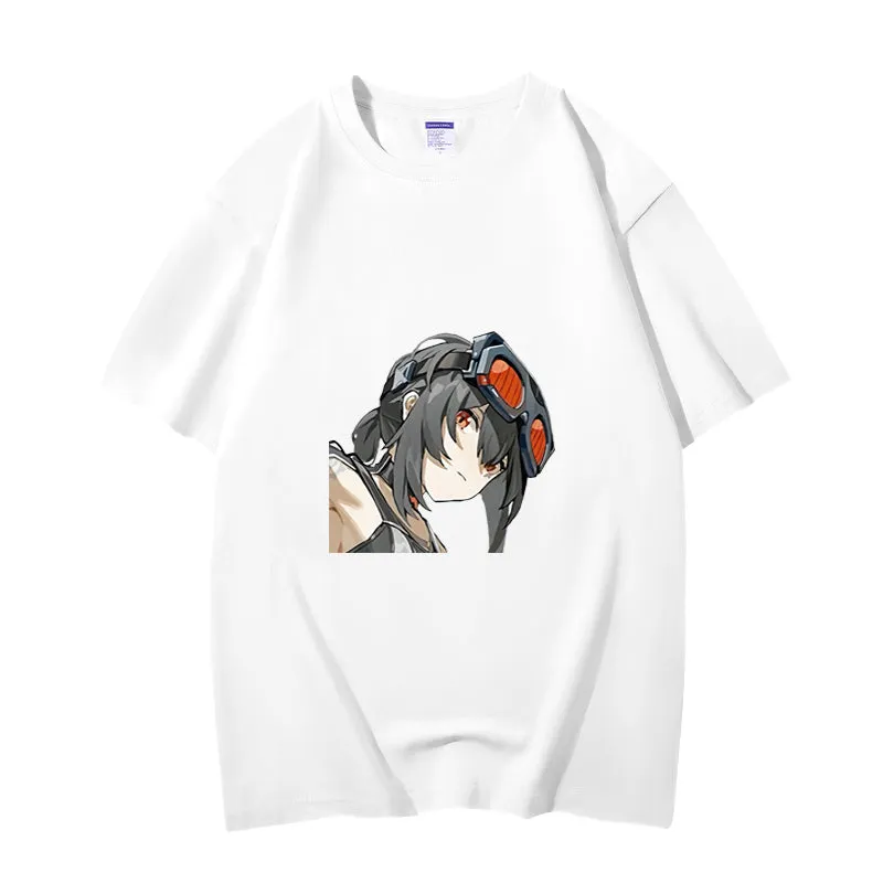 Fashion Anime Zenless Zone Zero Grace Howard 230g GSM Hipster Style Oversized Cotton T-shirt