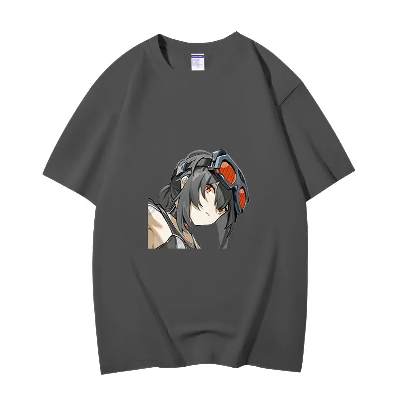 Fashion Anime Zenless Zone Zero Grace Howard 230g GSM Hipster Style Oversized Cotton T-shirt