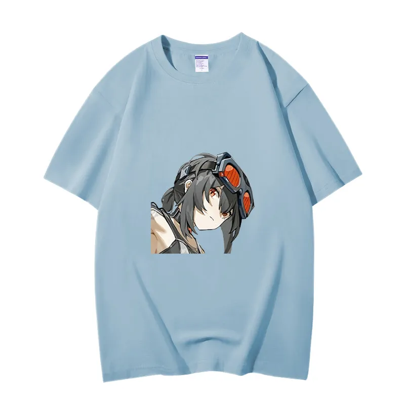 Fashion Anime Zenless Zone Zero Grace Howard 230g GSM Hipster Style Oversized Cotton T-shirt