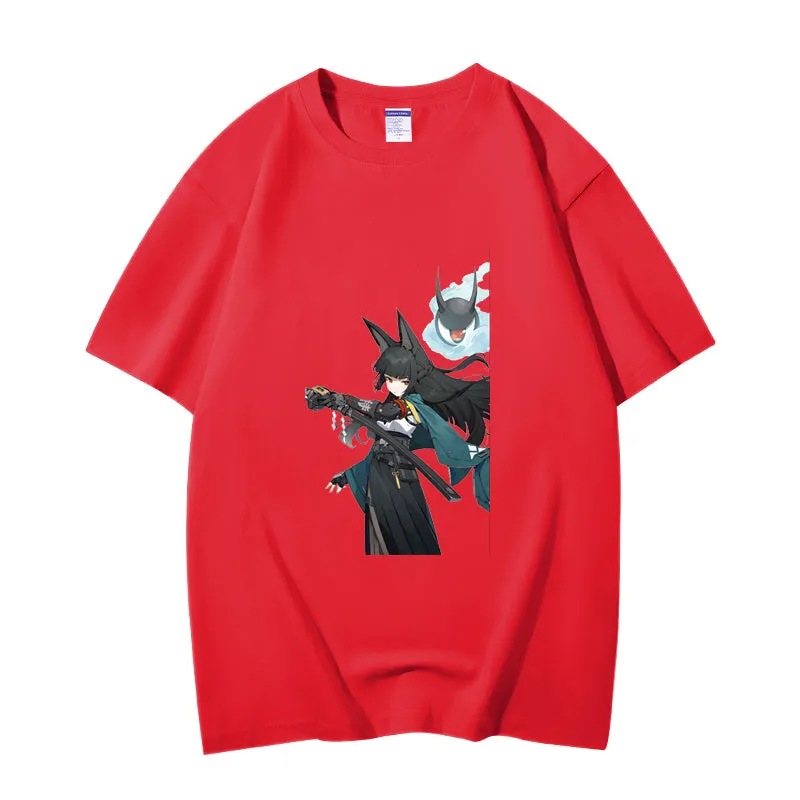 Fashion Anime Zenless Zone Zero Hoshimi Miyabi 230g GSM Hipster Style Oversized Cotton T-shirt