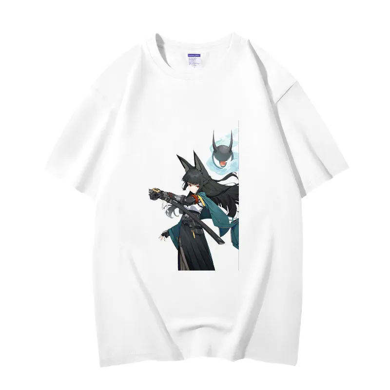 Fashion Anime Zenless Zone Zero Hoshimi Miyabi 230g GSM Hipster Style Oversized Cotton T-shirt