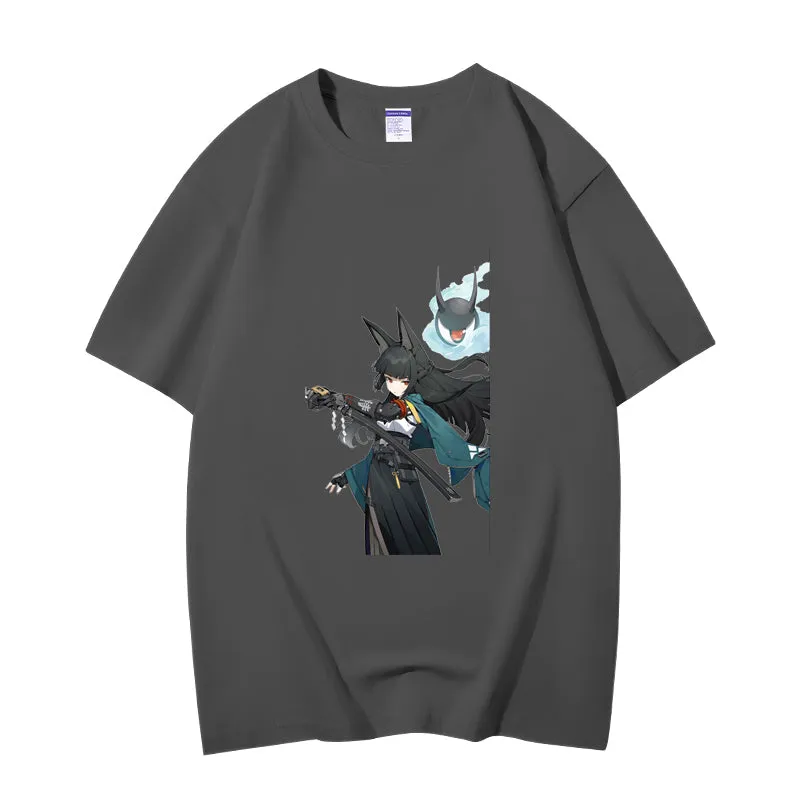 Fashion Anime Zenless Zone Zero Hoshimi Miyabi 230g GSM Hipster Style Oversized Cotton T-shirt
