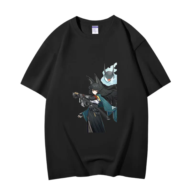 Fashion Anime Zenless Zone Zero Hoshimi Miyabi 230g GSM Hipster Style Oversized Cotton T-shirt